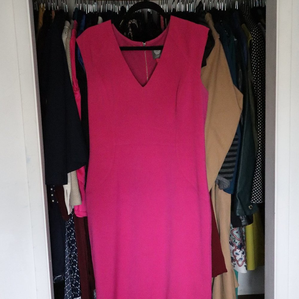 Vince Camuto Pink Cap Sleeve Dress
